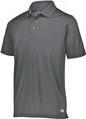 Russell Adult Essential Polo BLACK Pocket