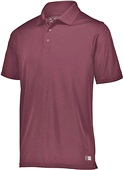 Russell Adult Essential Polo MAROON Pocket