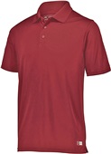 Russell Adult Essential Polo CARDINAL Pocket