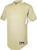Holloway Adult/Youth Two-Button Baseball Jersey VEGAS GOLD/WHITE Pocket