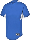 Holloway Adult/Youth Two-Button Baseball Jersey ROYAL/WHITE Pocket