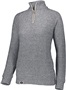 Holloway Ladies Cuddly 1/4 Zip Pullover 222766 GRAPHITE Pocket