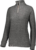 Holloway Ladies Cuddly 1/4 Zip Pullover 222766 BLACK Pocket