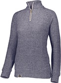 Holloway Ladies Cuddly 1/4 Zip Pullover 222766 NAVY Pocket