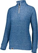 Holloway Ladies Cuddly 1/4 Zip Pullover 222766 ROYAL Pocket