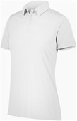 Augusta Ladies Vital Polo WHITE Pocket