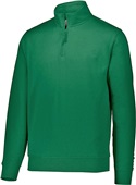 Augusta Adult Fleece 1/4 Zip Pullover DARK GREEN Pocket