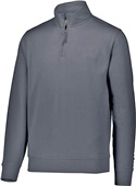 Augusta Adult Fleece 1/4 Zip Pullover CARBON HEATHER Pocket