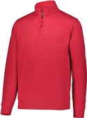 Augusta Adult Fleece 1/4 Zip Pullover RED Pocket