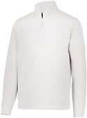 Augusta Adult Fleece 1/4 Zip Pullover WHITE Pocket