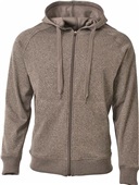 A4 Adult Agility Long Sleeve Tech Fleece Hoodie CHARCOAL Pocket
