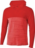 A4 Adult Slate 1/4 Zip Hoodie SCARLET Pocket