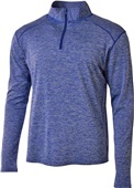 A4 Adult Inspire Tonal Space Dye 1/4 Zip Jacket ROYAL Pocket