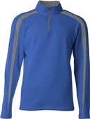 A4 Adult/Youth Spartan Fleece 1/4 Zip Jacket ROYAL/GRAPHITE Pocket