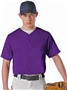 Alleson Adult/Youth Faux Mesh Baseball Jersey PURPLE Pocket