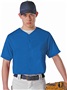 Alleson Adult/Youth Faux Mesh Baseball Jersey ROYAL Pocket
