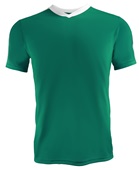 High Five Adult/Youth V-Neck Genesis Soccer Jersey FOREST/WHITE Front