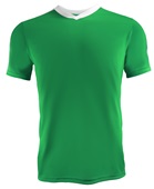 High Five Adult/Youth V-Neck Genesis Soccer Jersey KELLY/WHITE Front