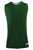 Epic Adult & Youth 1-Layer Reversible Tank Top Basketball Jerseys Outside: FOREST/WHITE, Inside: WHITE/FOREST Front
