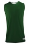 Epic Adult & Youth 1-Layer Reversible Tank Top Basketball Jerseys Outside: FOREST/WHITE, Inside: WHITE/FOREST Front