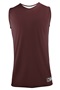 Epic Adult & Youth 1-Layer Reversible Tank Top Basketball Jerseys Outside: MAROON/WHITE, Inside: WHITE/MAROON Front