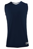 Epic Adult & Youth 1-Layer Reversible Tank Top Basketball Jerseys Outside: NAVY/WHITE, Inside: WHITE/NAVY Front