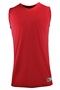 Epic Adult & Youth 1-Layer Reversible Tank Top Basketball Jerseys Outside: SCARLET/BLACK, Inside: BLACK/SCARLET Front
