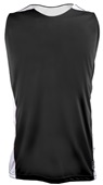 Epic Adult & Youth Reversible Sleeveless Basketball Jerseys Outside: BLACK, Inside: WHITE Front