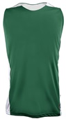 Epic Adult & Youth Reversible Sleeveless Basketball Jerseys Outside: FOREST, Inside: WHITE Front