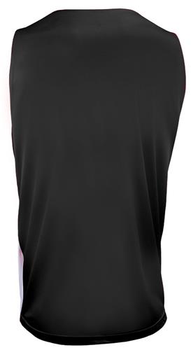 Epic Adult & Youth Reversible Sleeveless Basketball Jerseys Outside: BLACK, Inside: WHITE Back