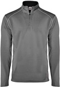Badger Adult Money Mesh 1/4 Zip Jacket GRAPHITE/SILVER Pocket