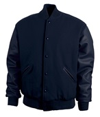 Game Sportswear Varsity Wool Leather Jacket 5000 DK NAVY/DK NAVY Pocket