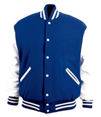 Game Sportswear Varsity Wool Leather Jacket 5000 LT NAVY/WHITE Pocket