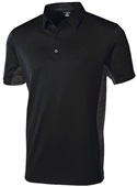 Tonix Mens Venture Polo Shirts 1810 BLACK/BLACK Pocket