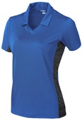 Tonix Ladies Venture V-Neck Polo Shirt 1815 ROYAL/BLACK Pocket