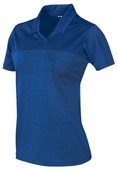 Tonix Ladies Triumph V-Neck Polo Shirt 1835 ROYAL/ROYAL Pocket