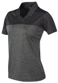 Tonix Ladies Triumph V-Neck Polo Shirt 1835 BLACK/BLACK Pocket