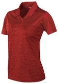 Tonix Ladies Triumph V-Neck Polo Shirt 1835 SCARLET/SCARLET Pocket