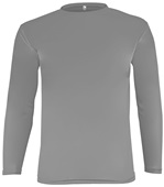 Epic Cooling Performance Long Sleeve Crew T-Shirts (18- Colors Available) GRAPHITE Front