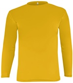 Epic Cooling Performance Long Sleeve Crew T-Shirts (18- Colors Available) GOLD Front