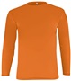 Epic Cooling Performance Long Sleeve Crew T-Shirts (18- Colors Available) ORANGE Front