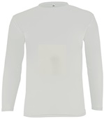 Epic Cooling Performance Long Sleeve Crew T-Shirts (18- Colors Available) SILVER Front