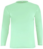 Epic Cooling Performance Long Sleeve Crew T-Shirts (18- Colors Available) PASTEL MINT Front