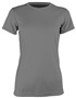Epic Womens Cool Performance Dry-Fit Crew T-Shirts GRAPHITE Front