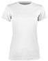 Epic Womens Cool Performance Dry-Fit Crew T-Shirts WHITE Front