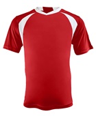 Champro Adult Youth Sweeper Soccer Jerseys SCARLET/WHITE Front