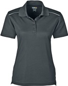 Core365 Ladies Radiant Performance Pique Polo BLACK Pocket