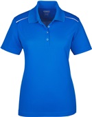 Core365 Ladies Radiant Performance Pique Polo TRUE ROYAL Pocket