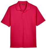 Harriton Men's Advantage Snag Protection Plus Polo RED Pocket