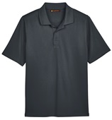 Harriton Men's Advantage Snag Protection Plus Polo DARK CHARCOAL Pocket